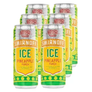 Smirnoff Ice Pineapple Punch 330ml (6-Pack Can)