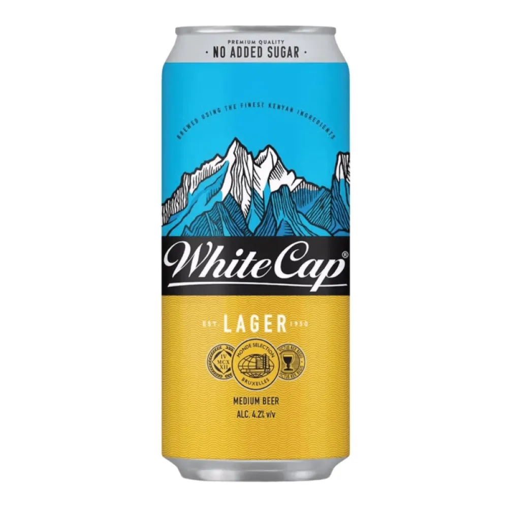 White Cap Lager 500ml (Can)
